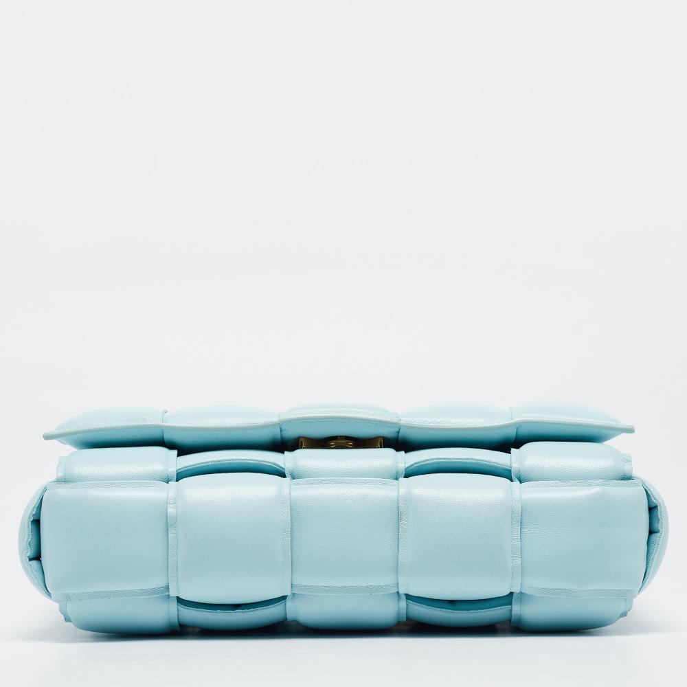 Blue Leather Bottega Veneta Shoulder Bag
