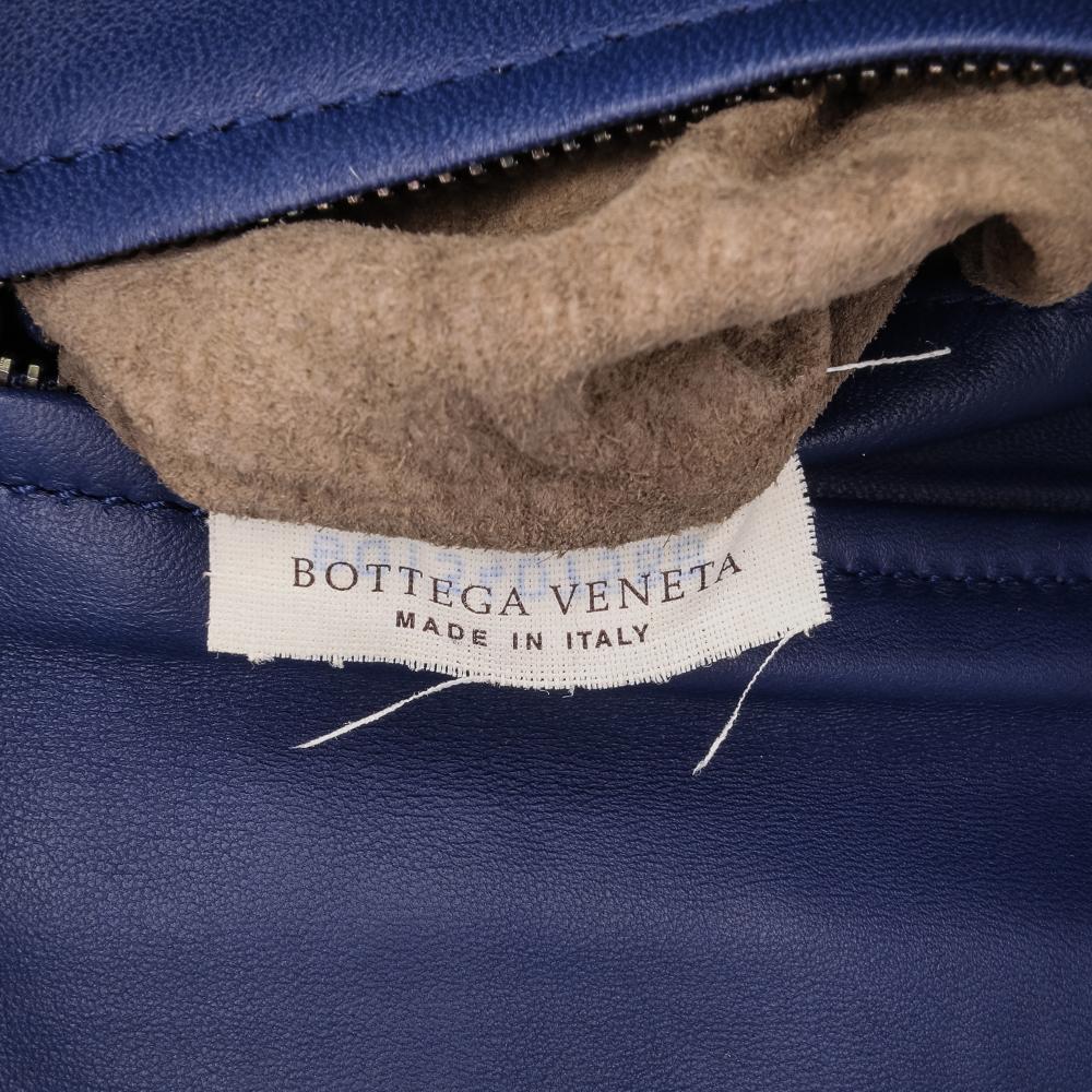 Blue Leather Bottega Veneta Clutch
