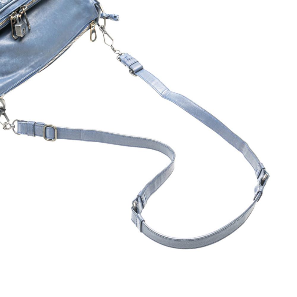 Blue Leather Bottega Veneta Crossbody Bag