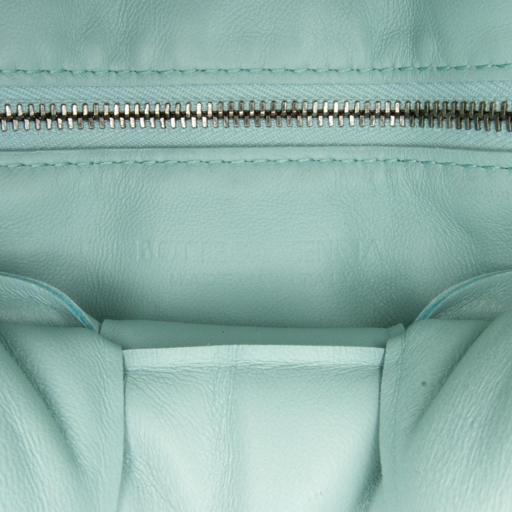 Blue Leather Bottega Veneta Cassette Bag