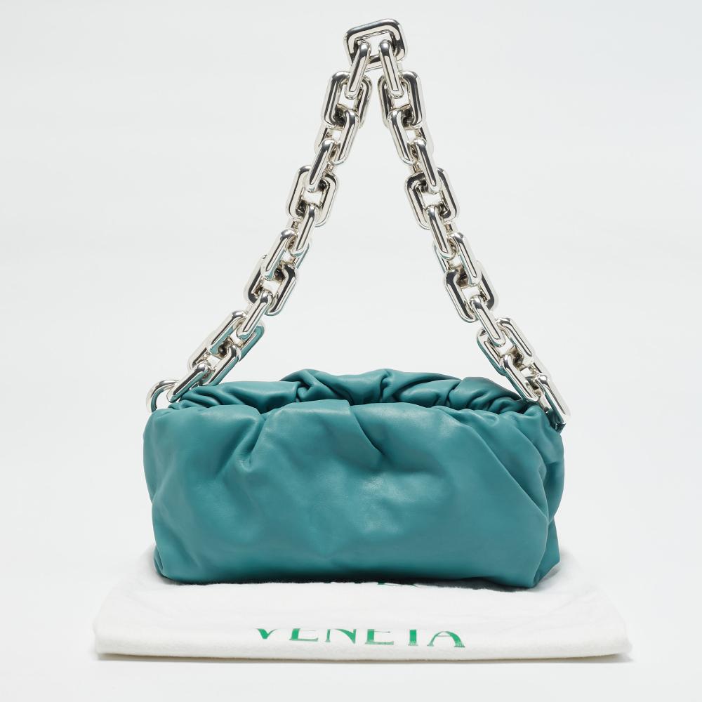 Blue Leather Bottega Veneta Pouches