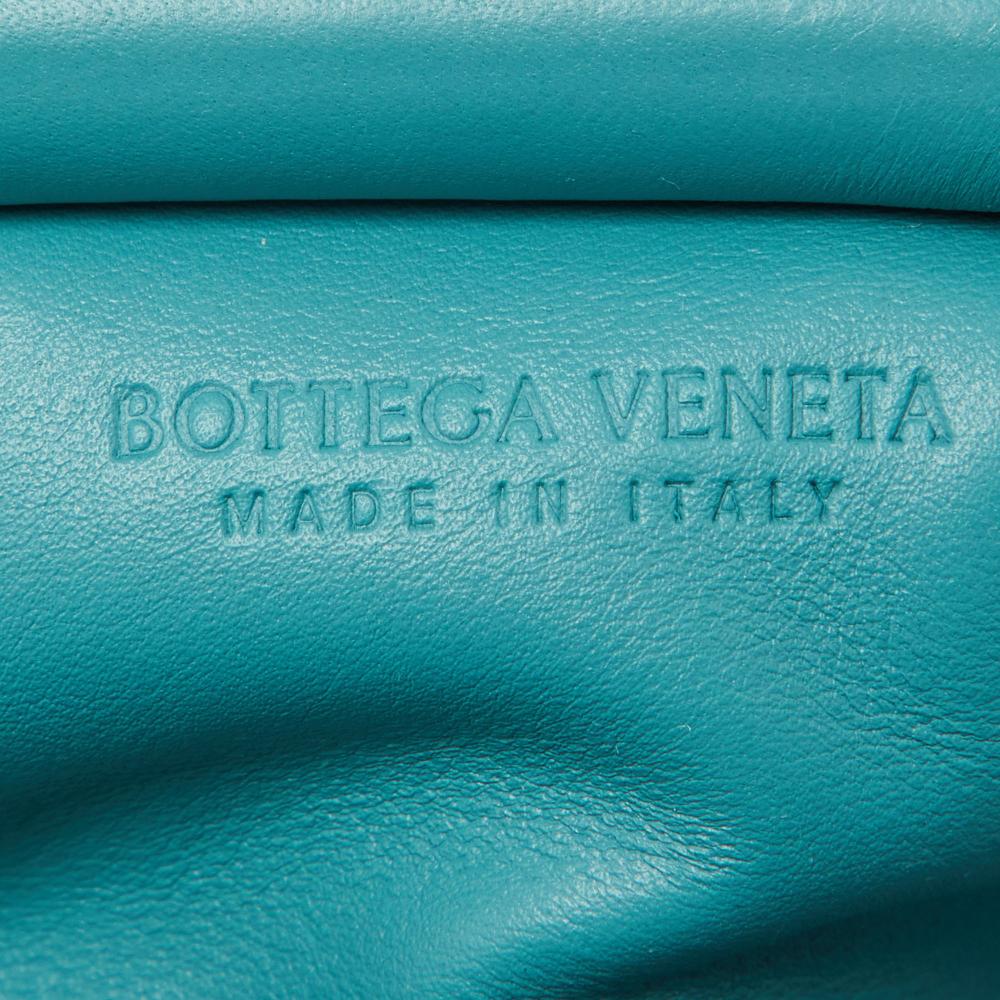 Blue Leather Bottega Veneta Clutch