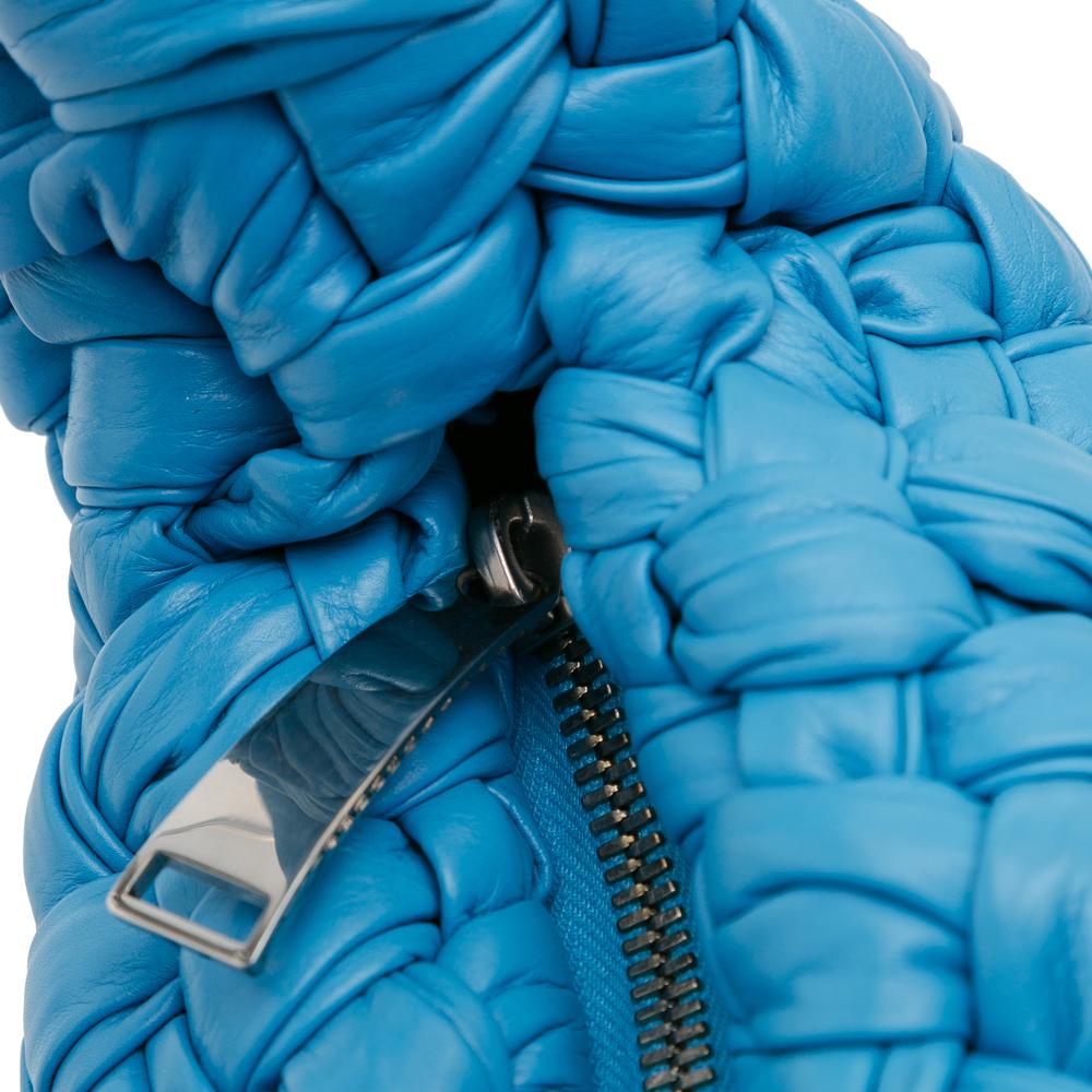 Blue Leather Bottega Veneta Shoulder Bag
