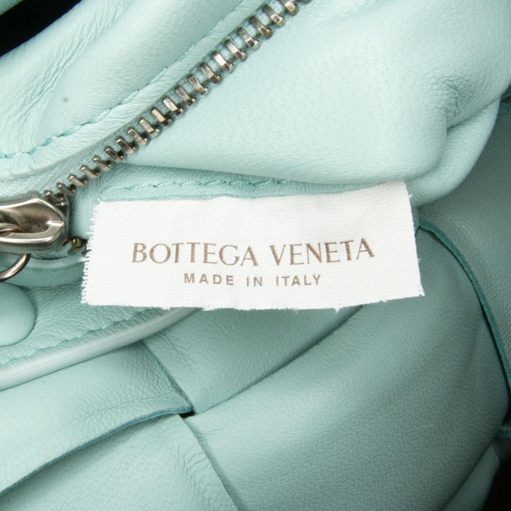 Blue Leather Bottega Veneta Cassette Bag