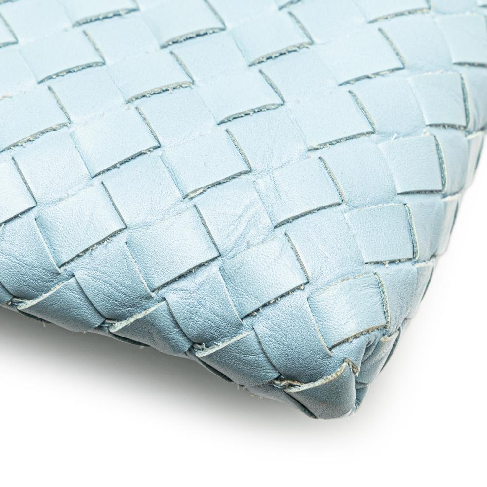 Blue Leather Bottega Veneta Crossbody Bag