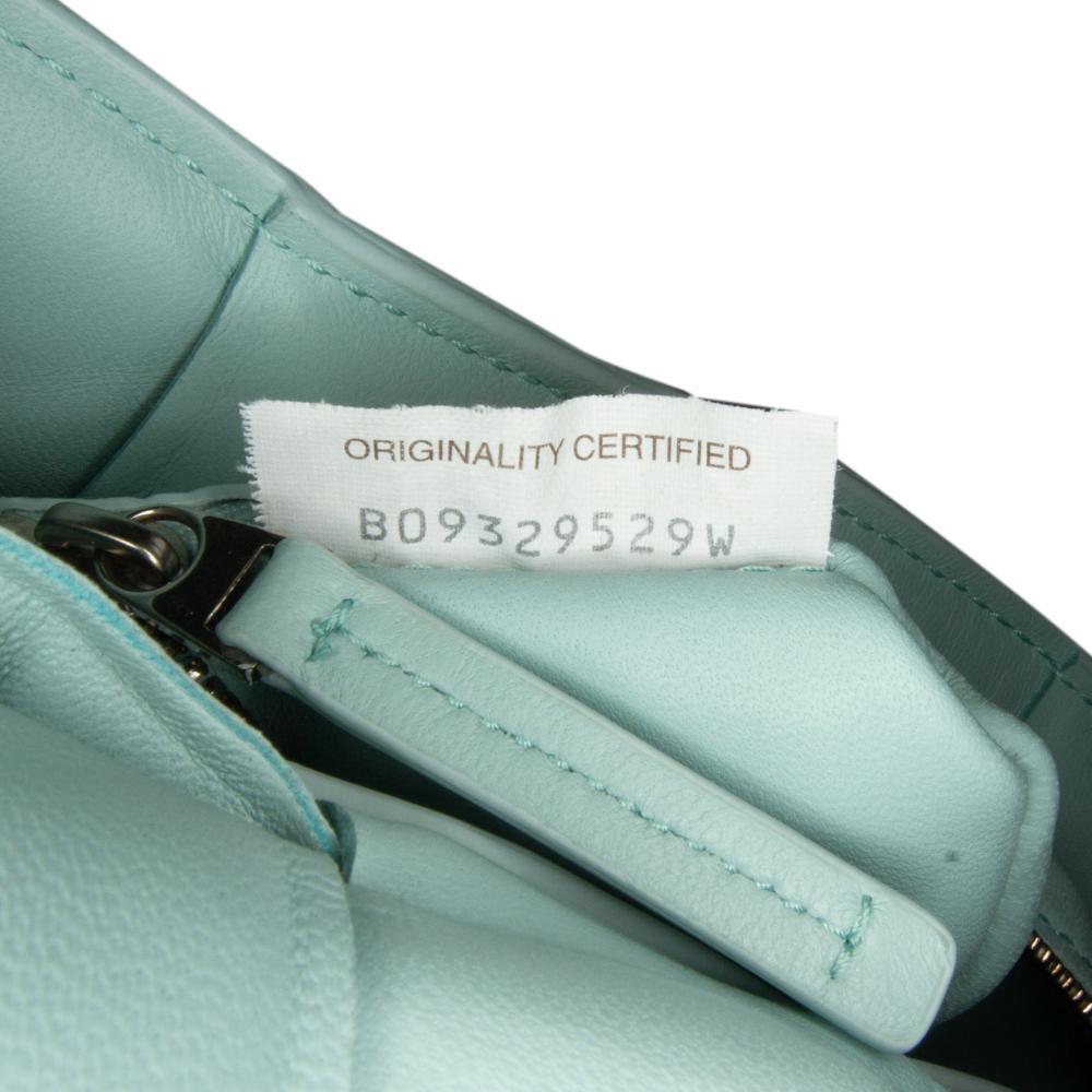 Blue Leather Bottega Veneta Cassette Bag