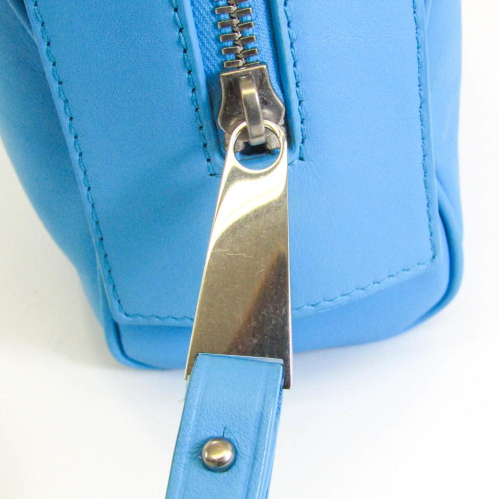 Blue Leather Bottega Veneta Clutch