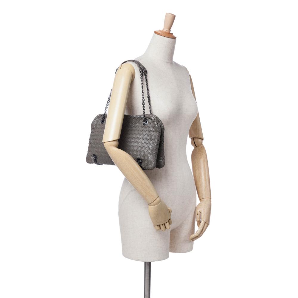 Brown Leather Bottega Veneta Shoulder Bag