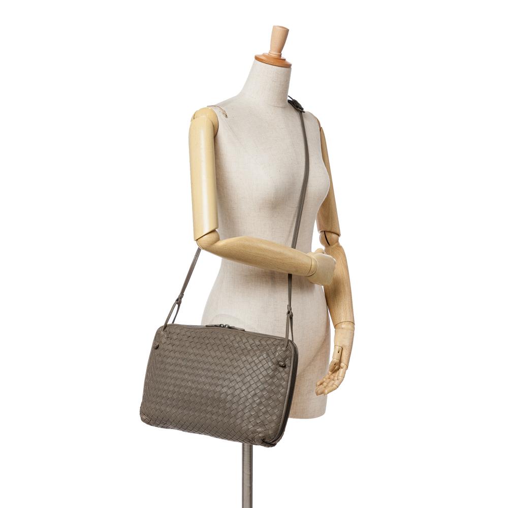 Brown Leather Bottega Veneta Crossbody Bag