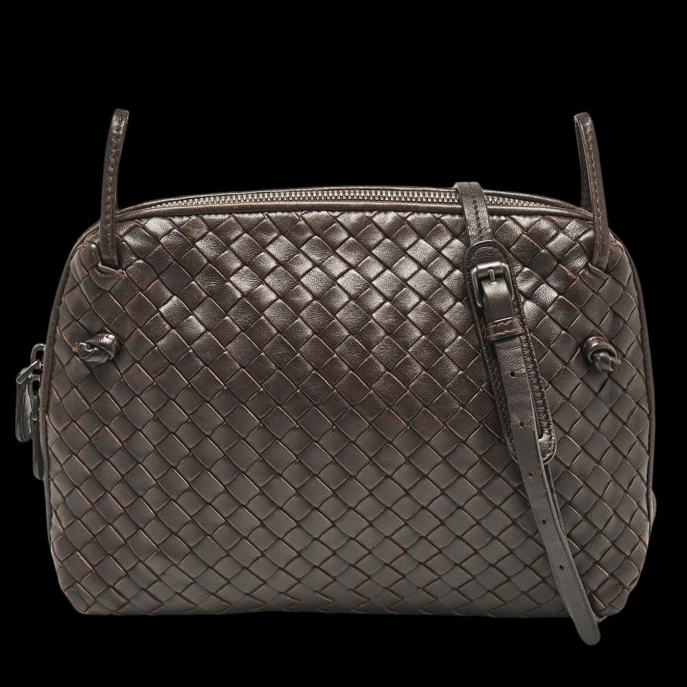 Brown Leather Bottega Veneta Crossbody Bag