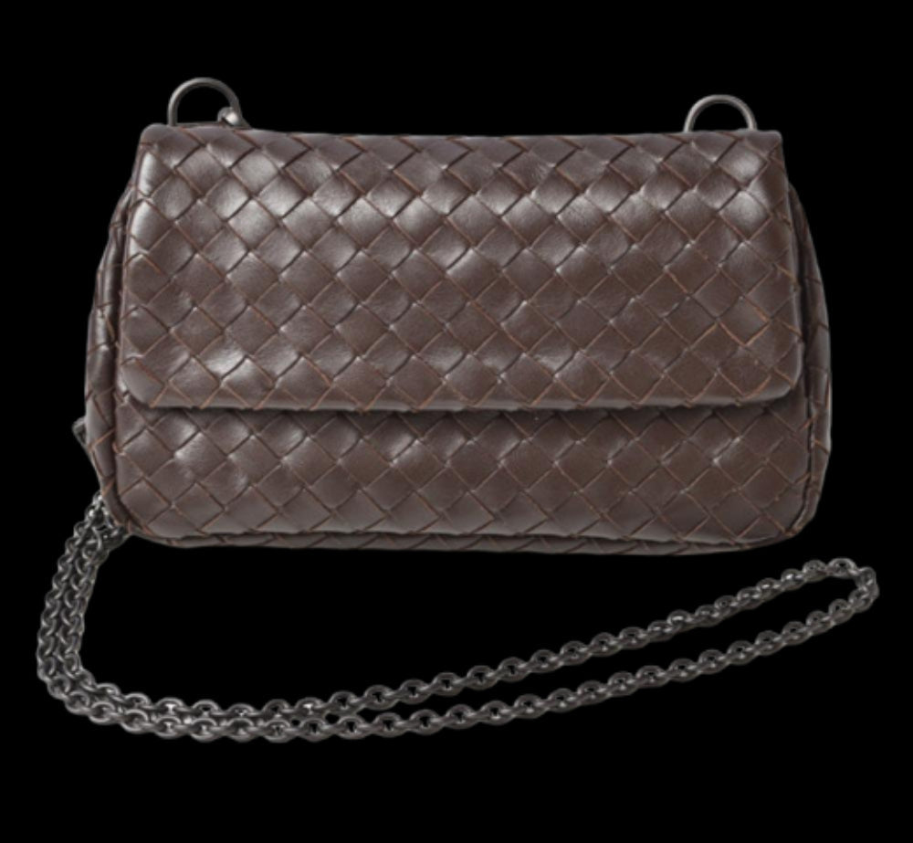 Brown Leather Bottega Veneta Crossbody Bag