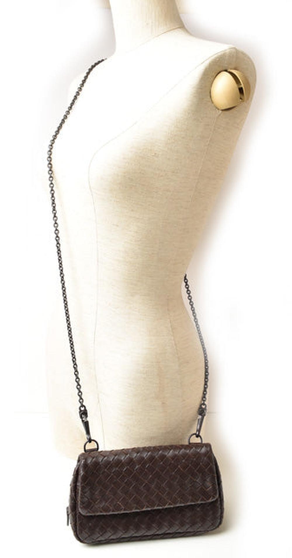Brown Leather Bottega Veneta Crossbody Bag