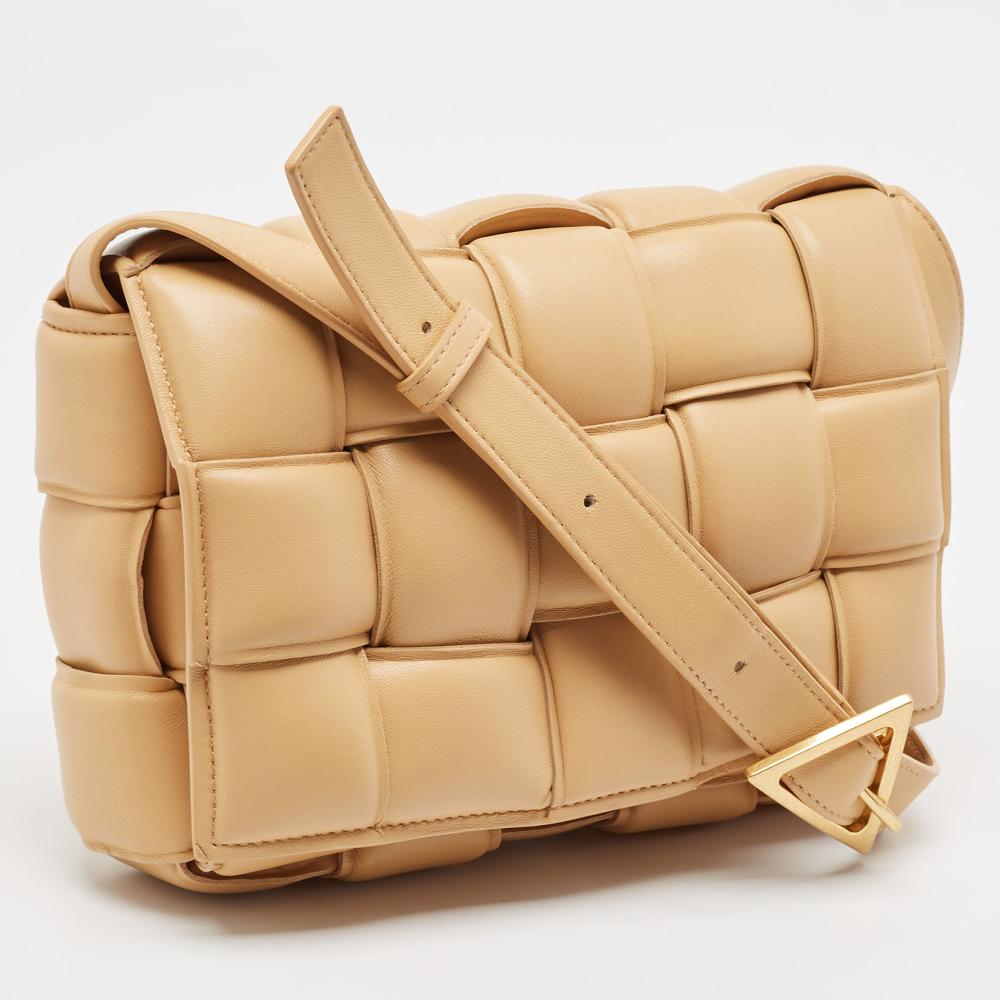 Brown Leather Bottega Veneta Padded Cassette Bag