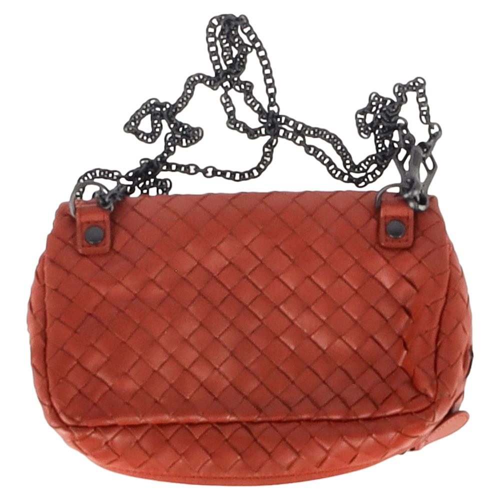 Brown Leather Bottega Veneta Crossbody Bag