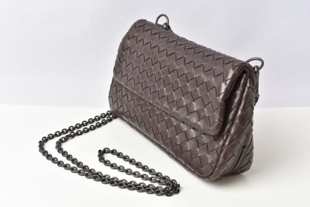 Brown Leather Bottega Veneta Crossbody Bag