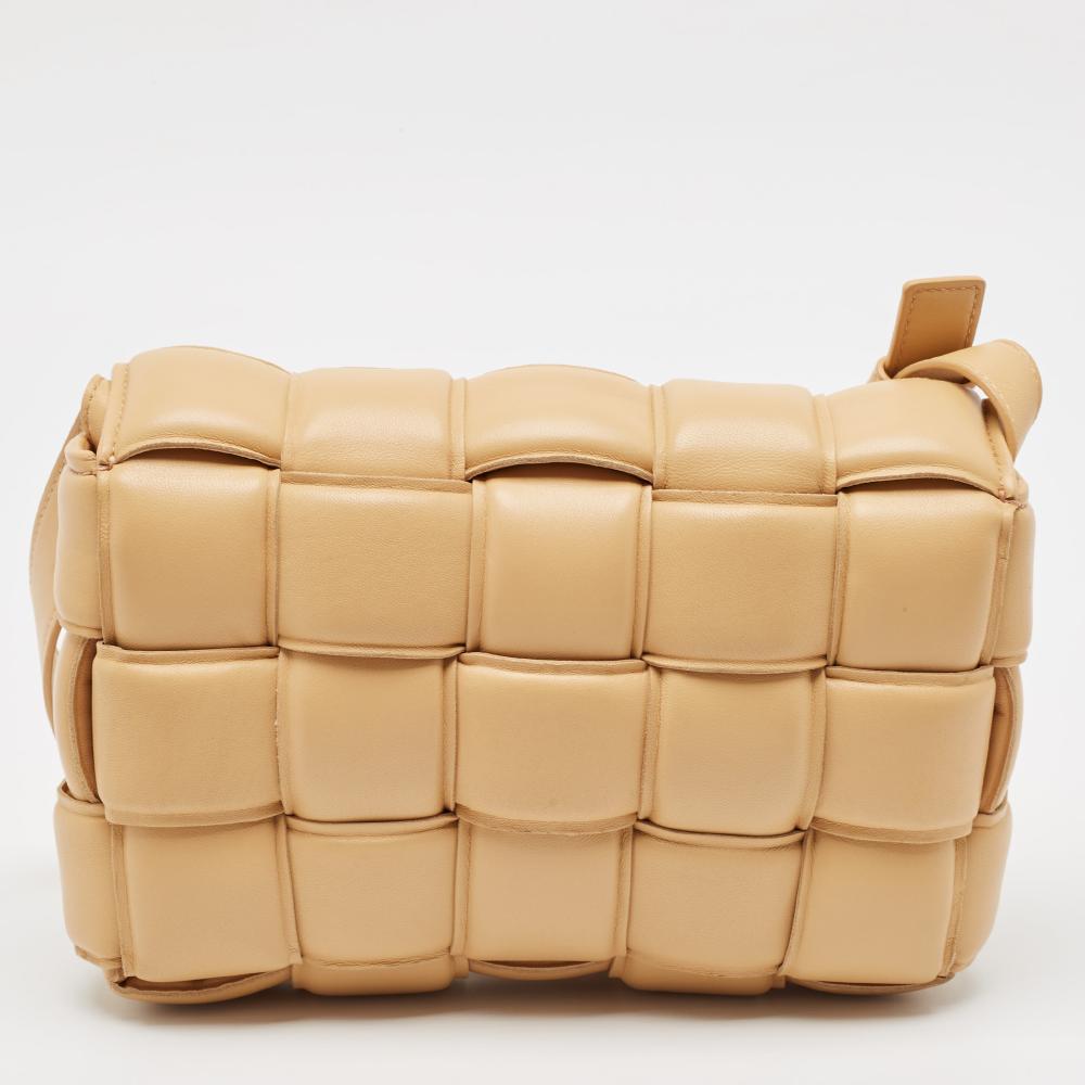 Brown Leather Bottega Veneta Padded Cassette Bag