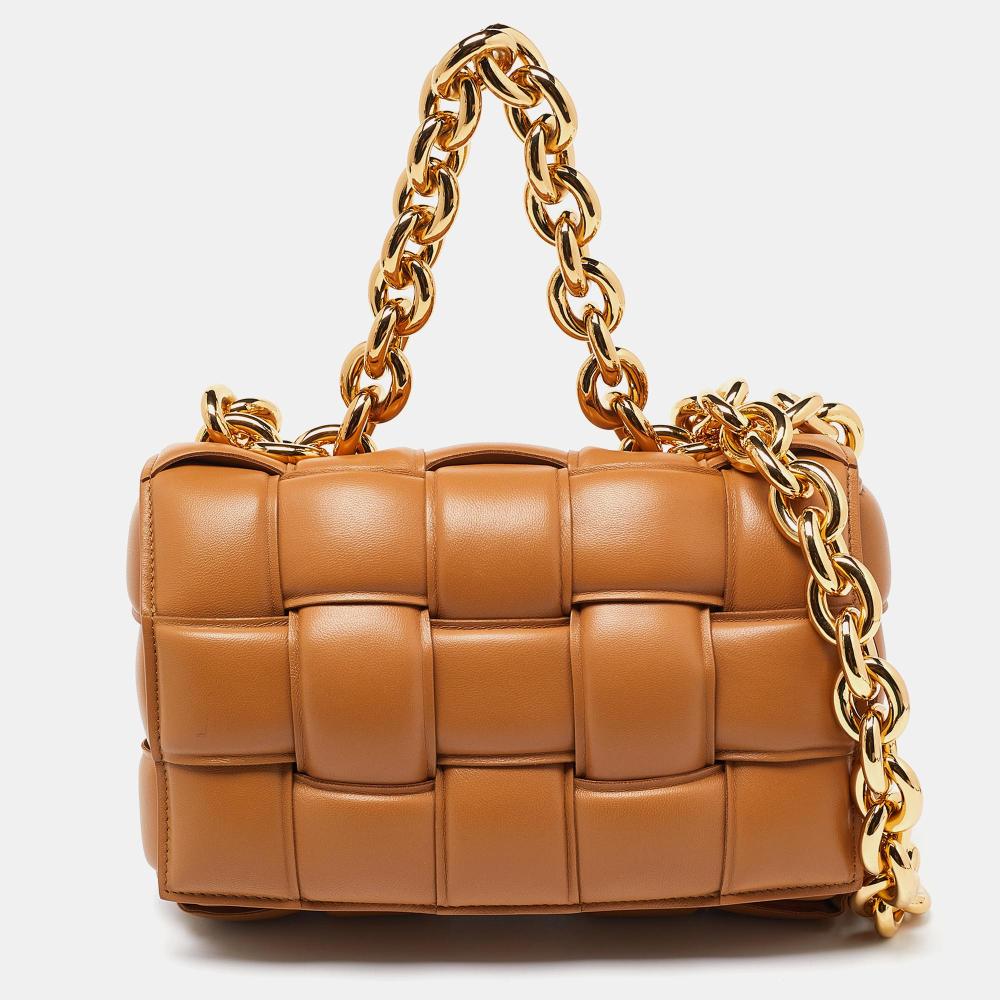 Brown Leather Bottega Veneta Shoulder Bag