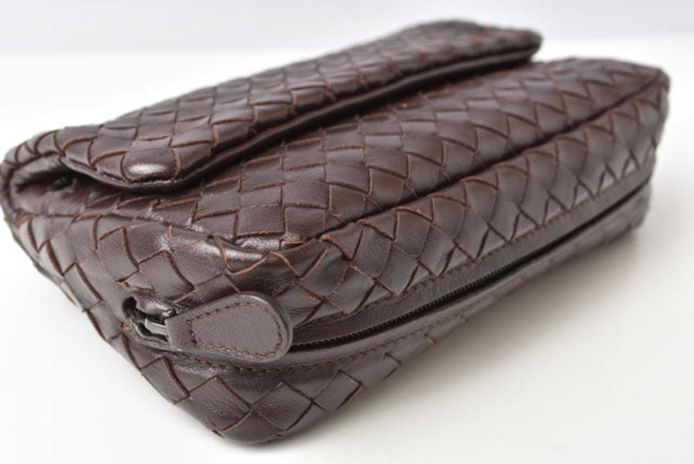 Brown Leather Bottega Veneta Crossbody Bag