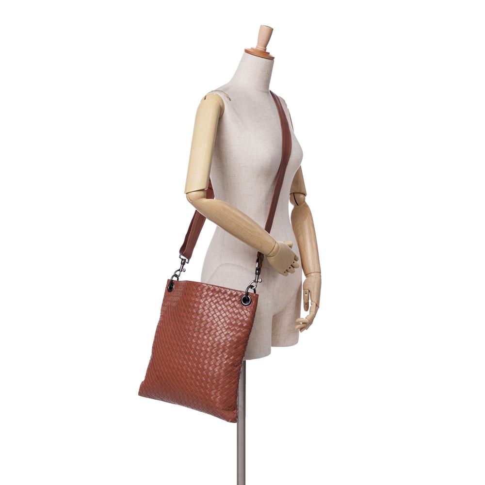 Brown Leather Bottega Veneta Crossbody Bag