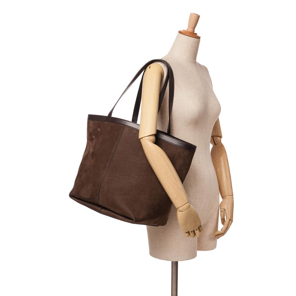 Brown Suede Bottega Veneta Tote