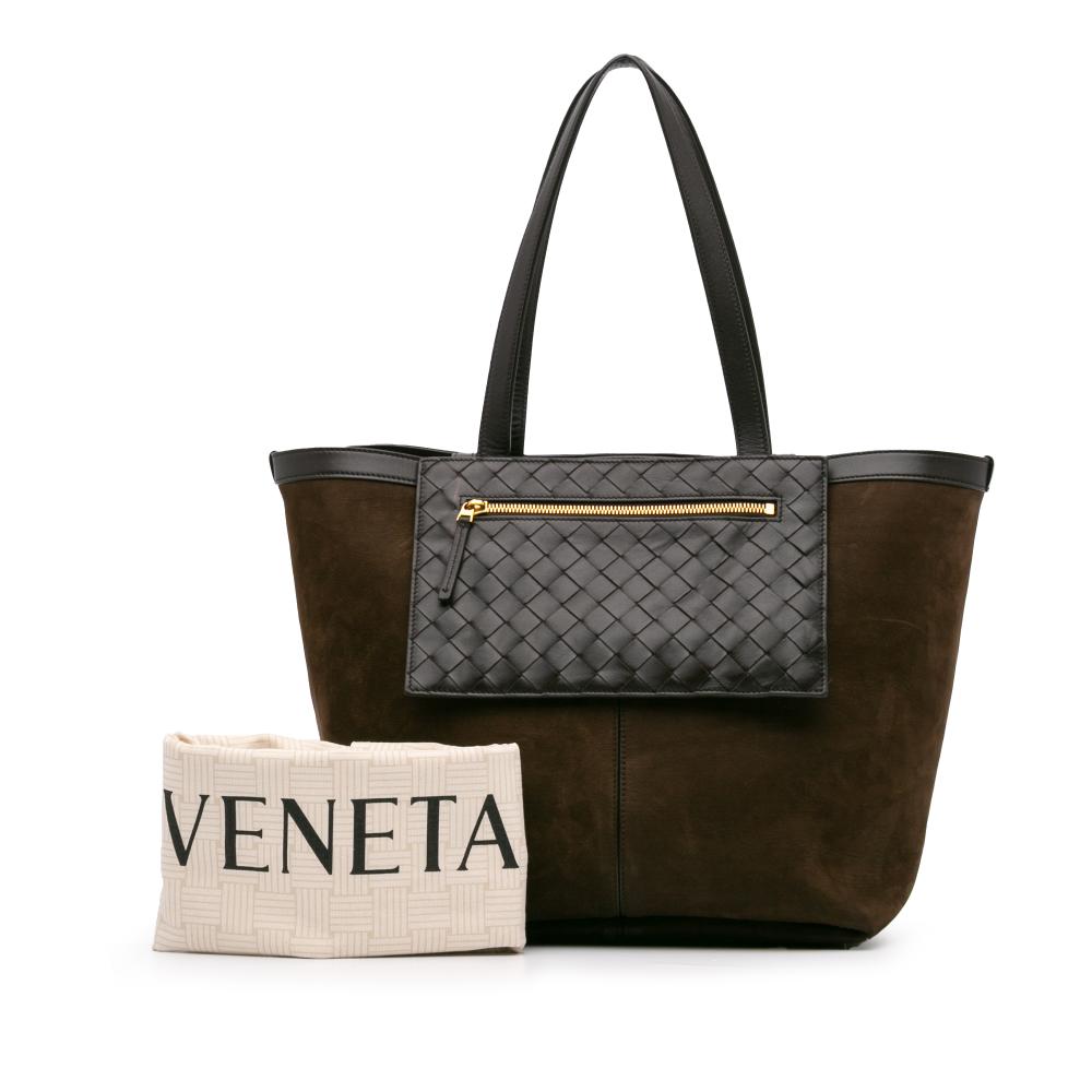 Brown Suede Bottega Veneta Tote
