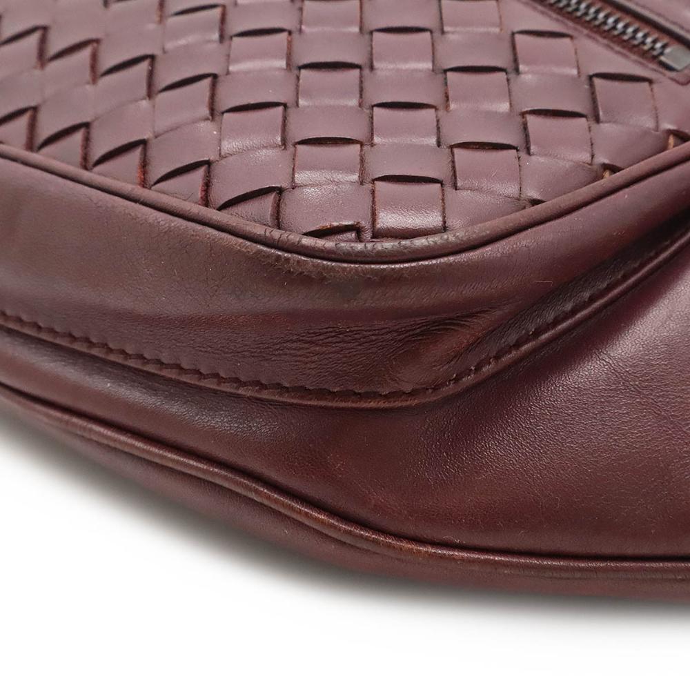 Burgundy Leather Bottega Veneta Belt Bag