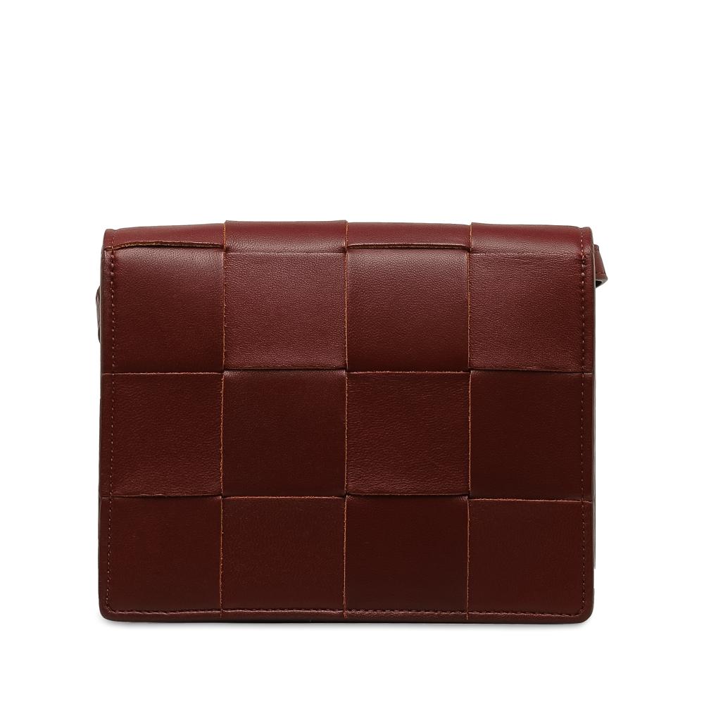 Burgundy Leather Bottega Veneta Cassette Bag