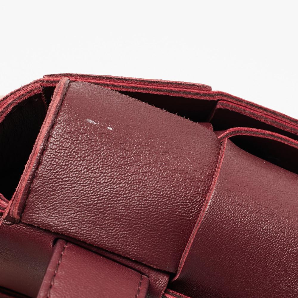 Burgundy Leather Bottega Veneta Belt Bag
