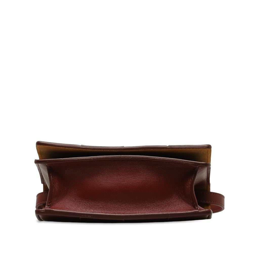 Burgundy Leather Bottega Veneta Cassette Bag