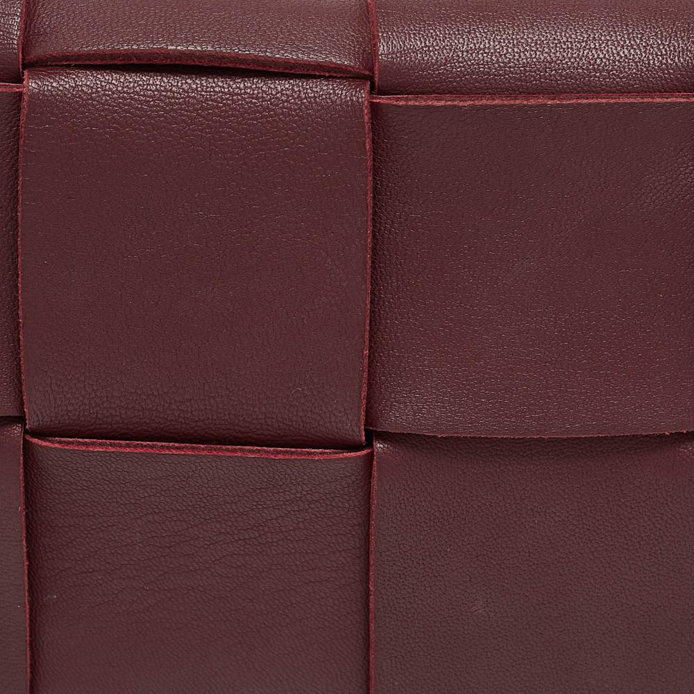 Burgundy Leather Bottega Veneta Belt Bag