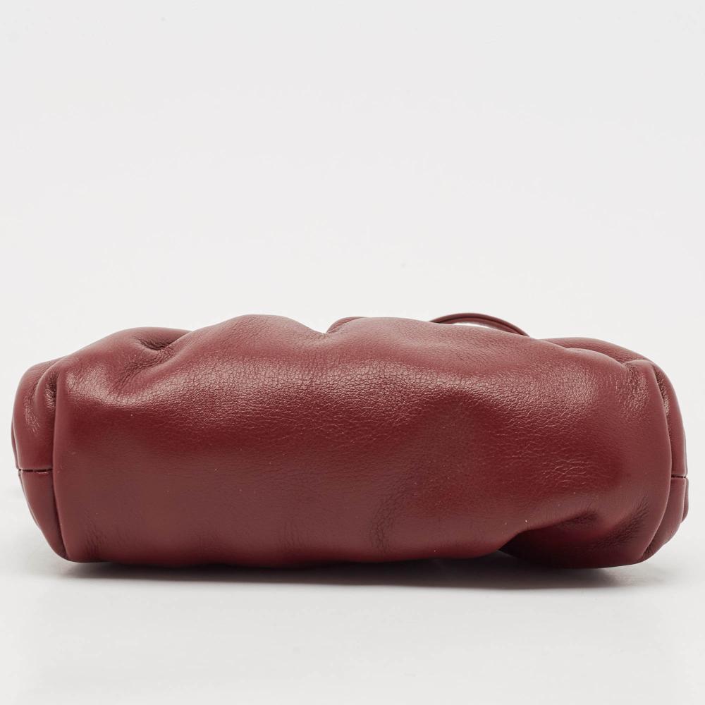 Burgundy Leather Bottega Veneta Pouches