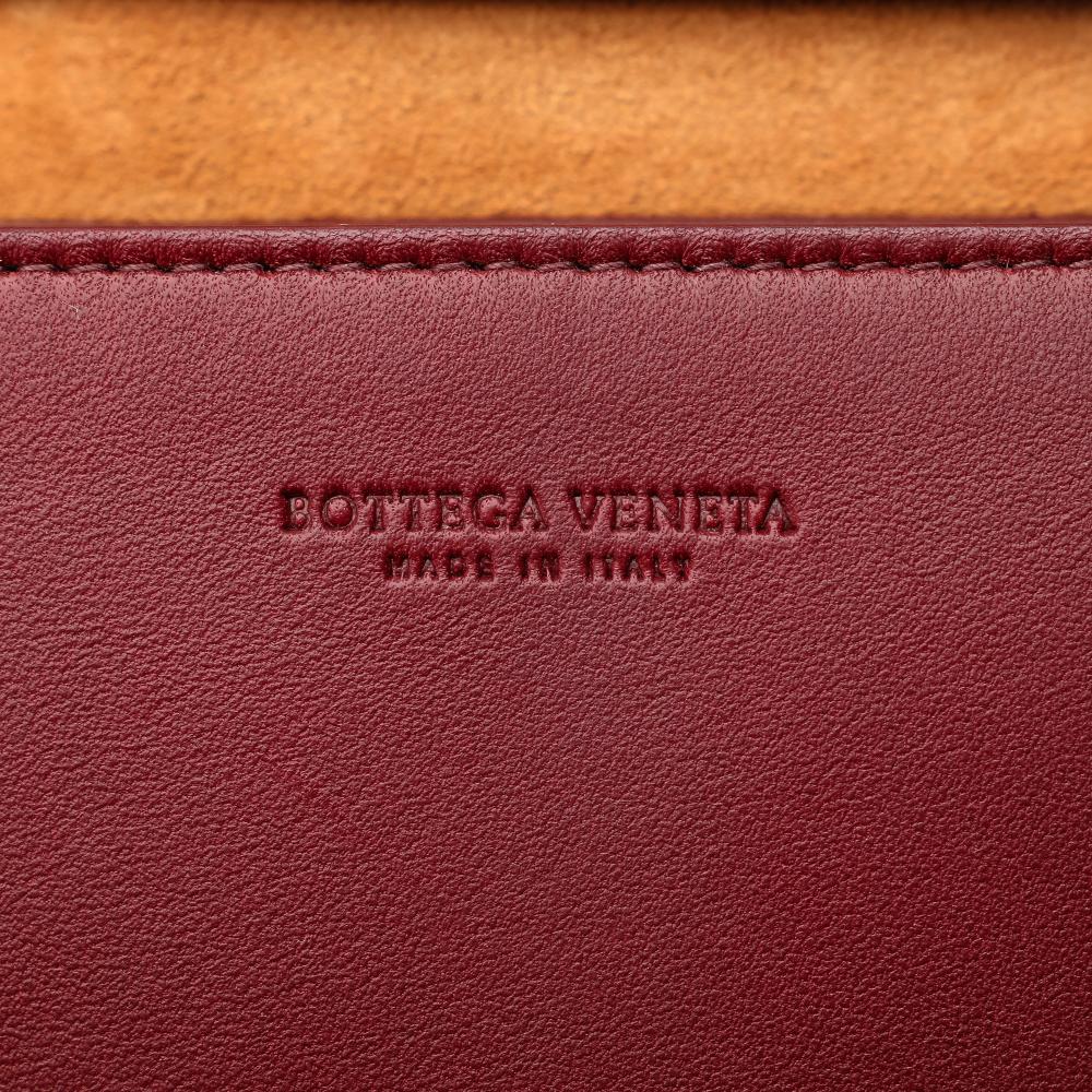 Burgundy Leather Bottega Veneta Cassette Bag