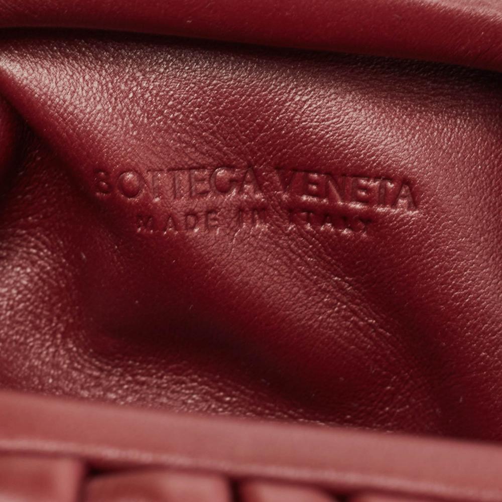 Burgundy Leather Bottega Veneta Pouches