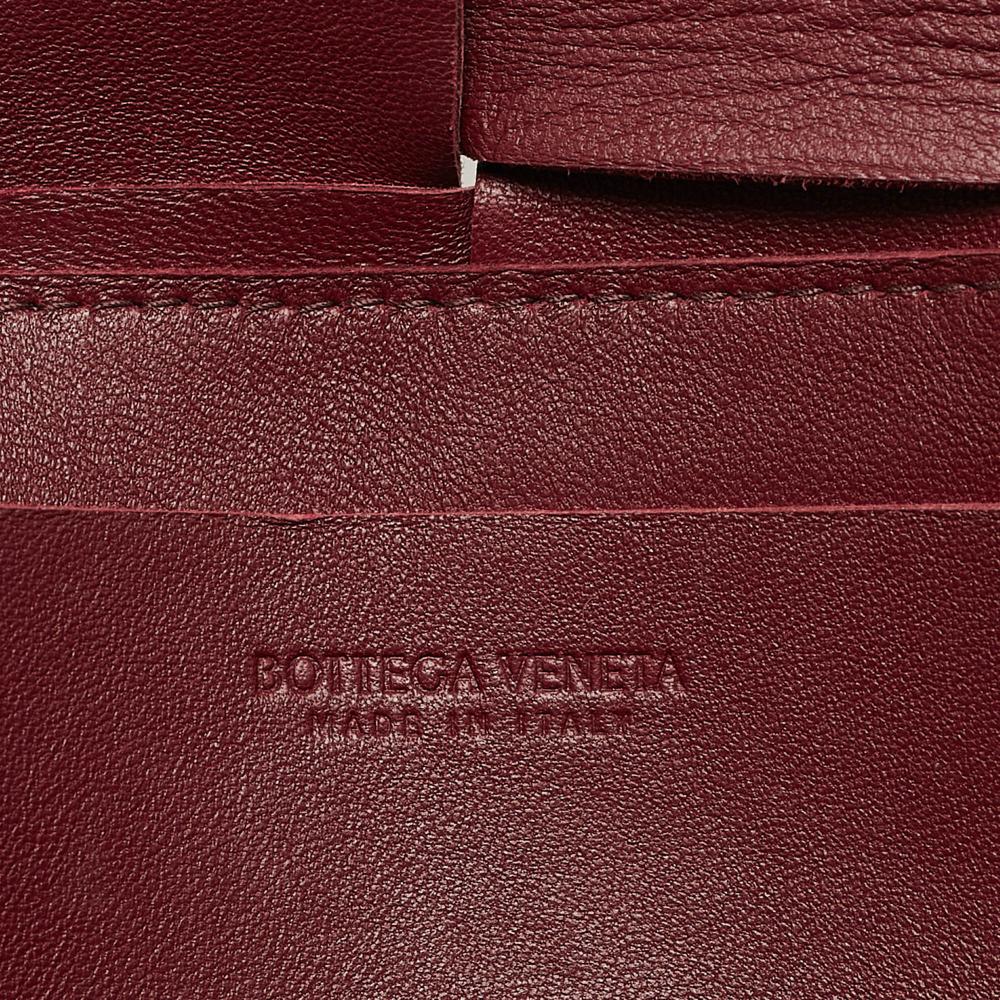 Burgundy Leather Bottega Veneta Belt Bag
