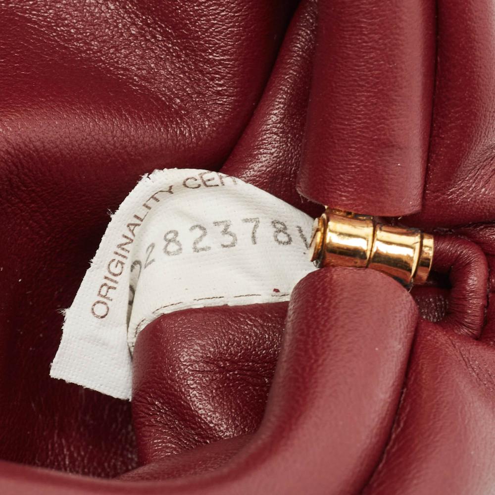 Burgundy Leather Bottega Veneta Pouches