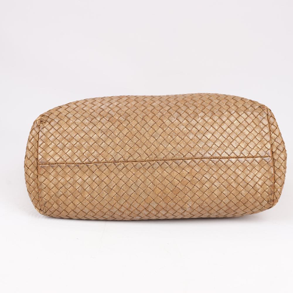 Gold Leather Bottega Veneta Cabat