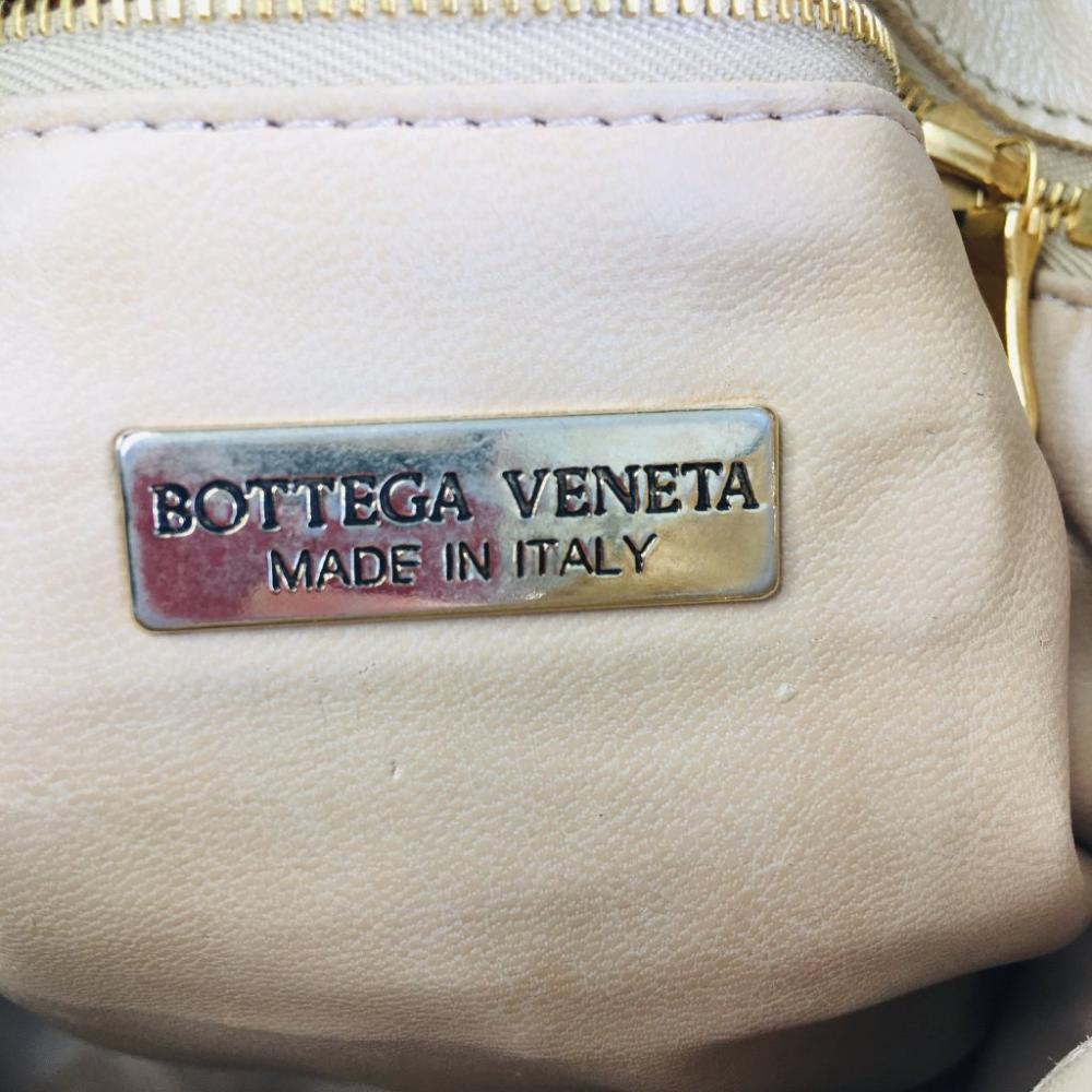 Gold Leather Bottega Veneta Shoulder Bag