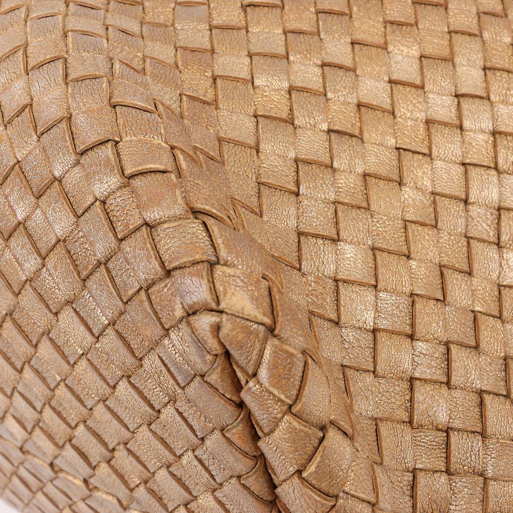 Gold Leather Bottega Veneta Cabat
