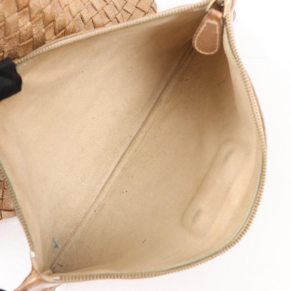 Gold Leather Bottega Veneta Cabat
