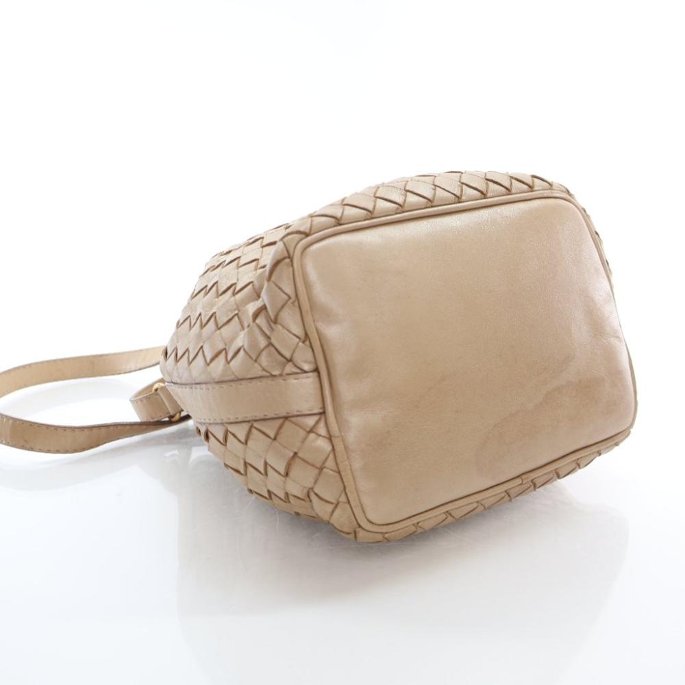 Gold Leather Bottega Veneta Shoulder Bag
