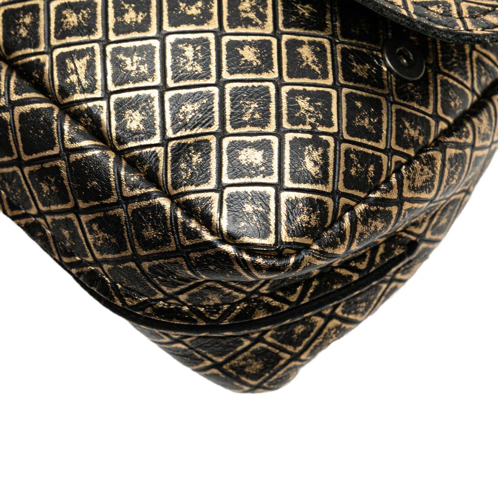 Gold Leather Bottega Veneta Crossbody Bag