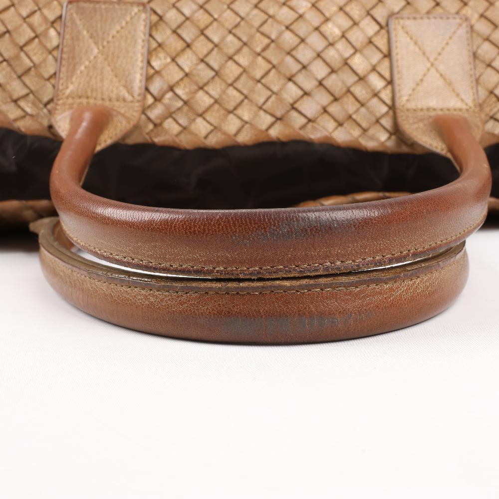 Gold Leather Bottega Veneta Cabat