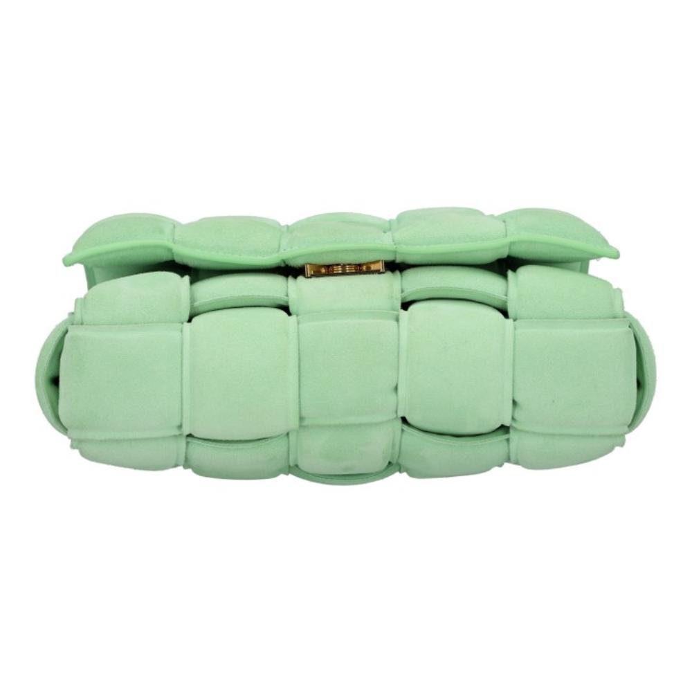 Gold Suede Bottega Veneta Cassette Bag