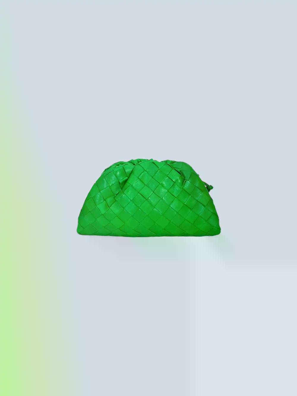 Green Fabric Bottega Veneta Pouches