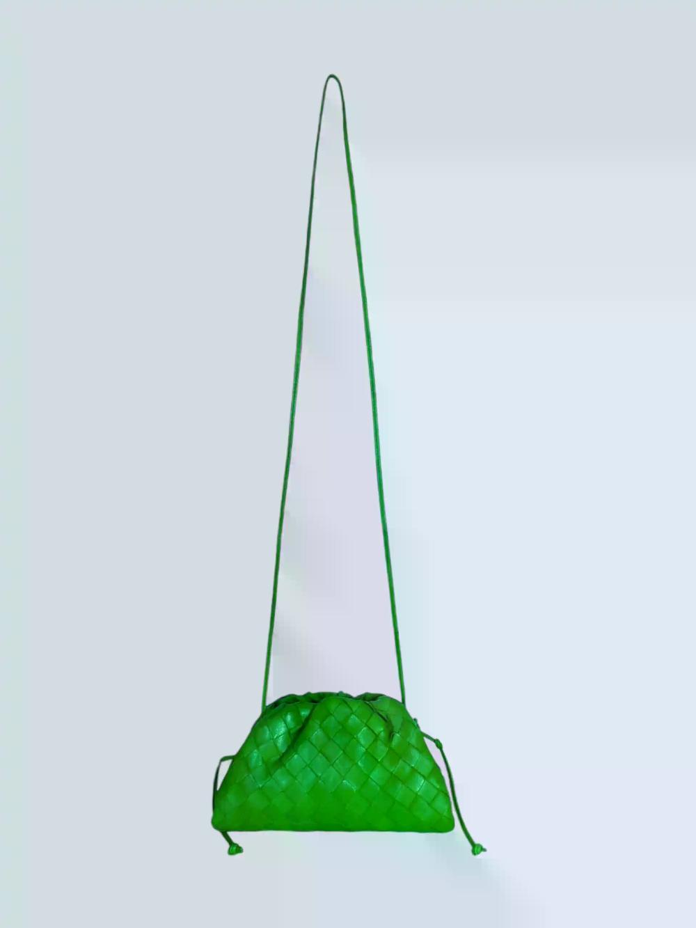 Green Fabric Bottega Veneta Pouches