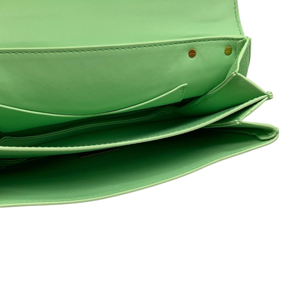 Green Leather Bottega Veneta Handbag