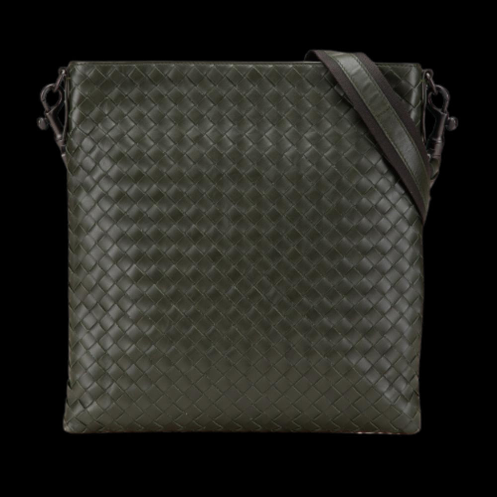 Green Leather Bottega Veneta Crossbody Bag