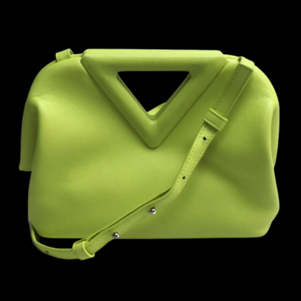 Green Leather Bottega Veneta Shoulder Bag