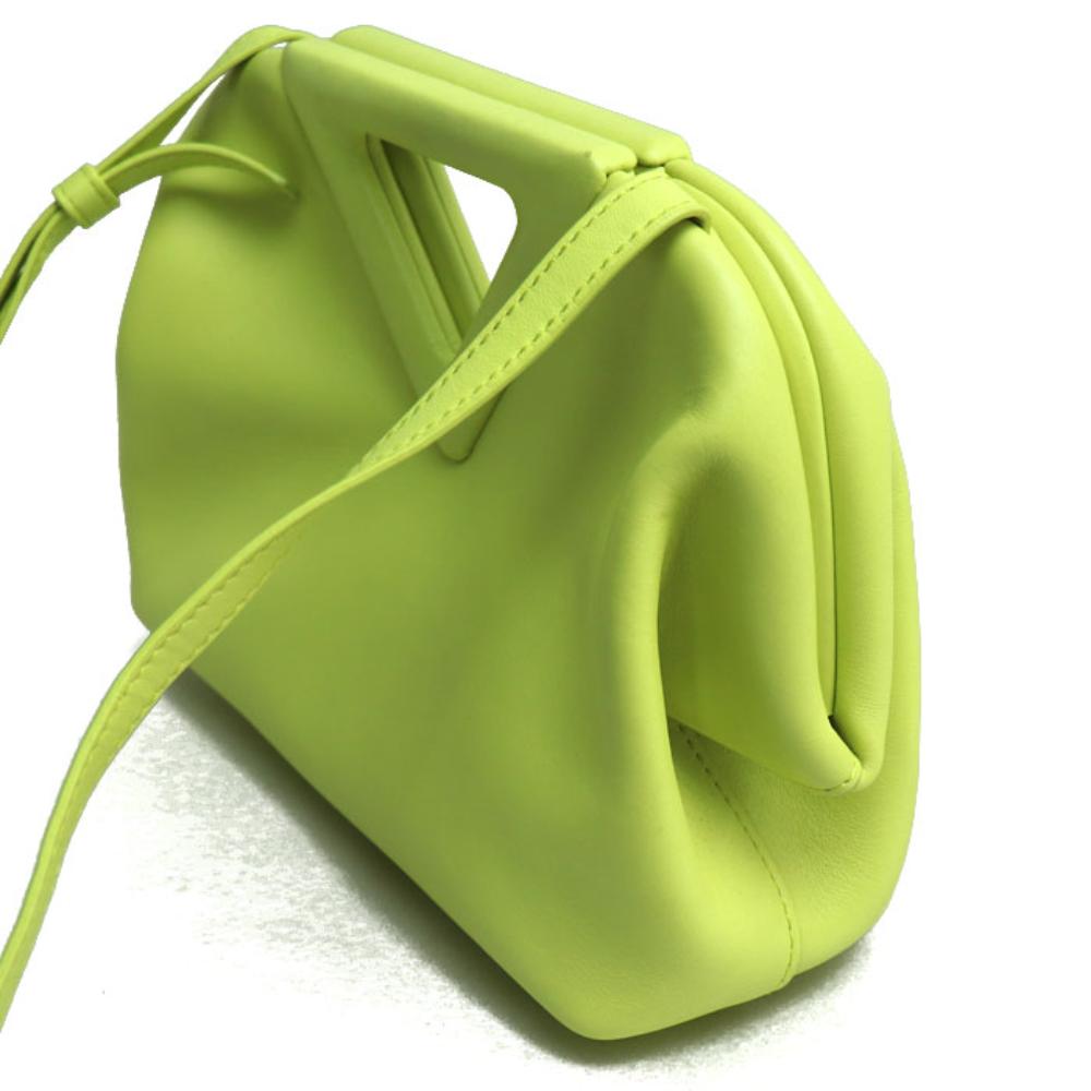 Green Leather Bottega Veneta Crossbody Bag