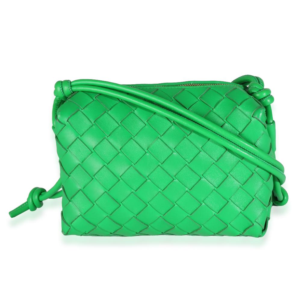 Green Leather Bottega Veneta Crossbody Bag